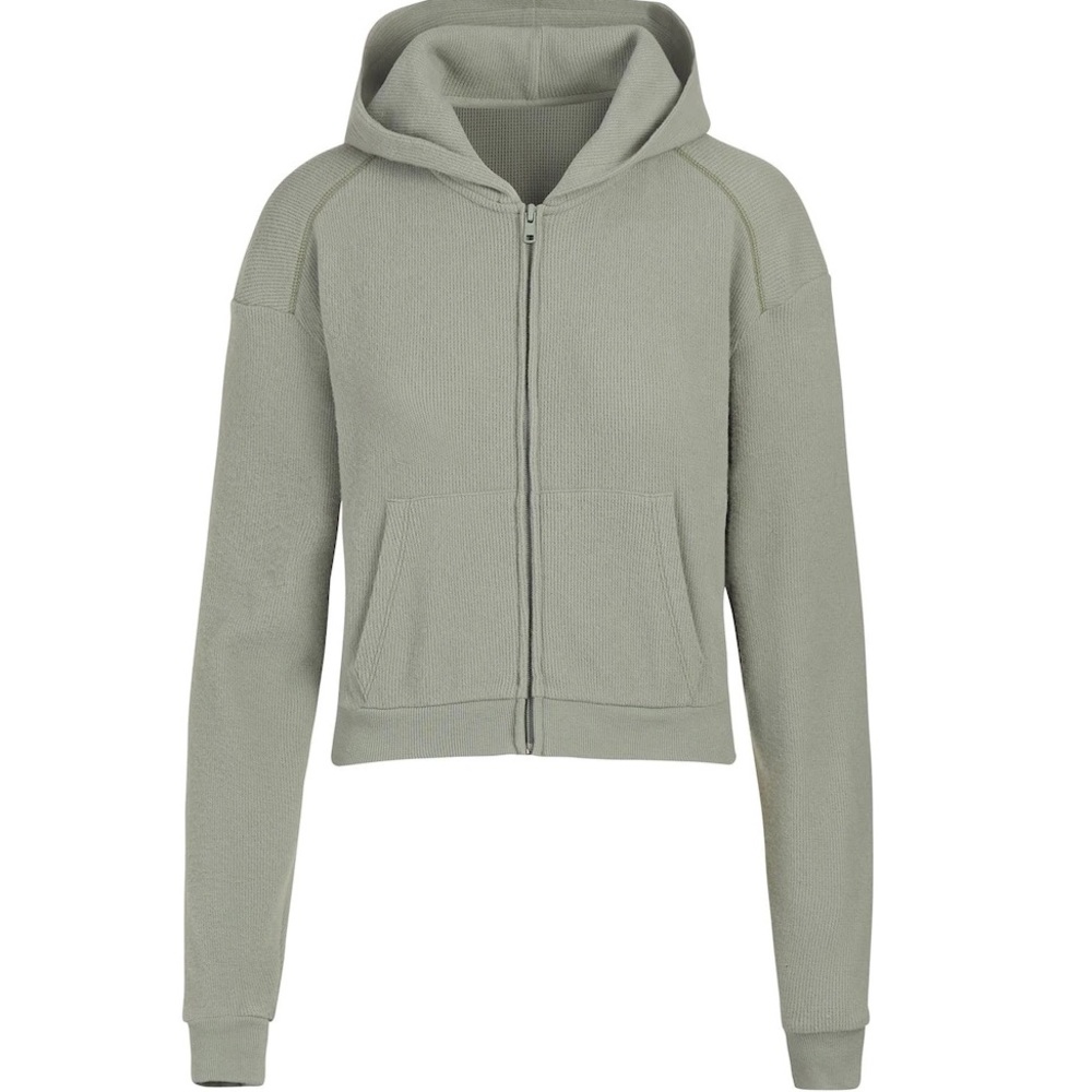SKIMS Waffle Zip Hoodie